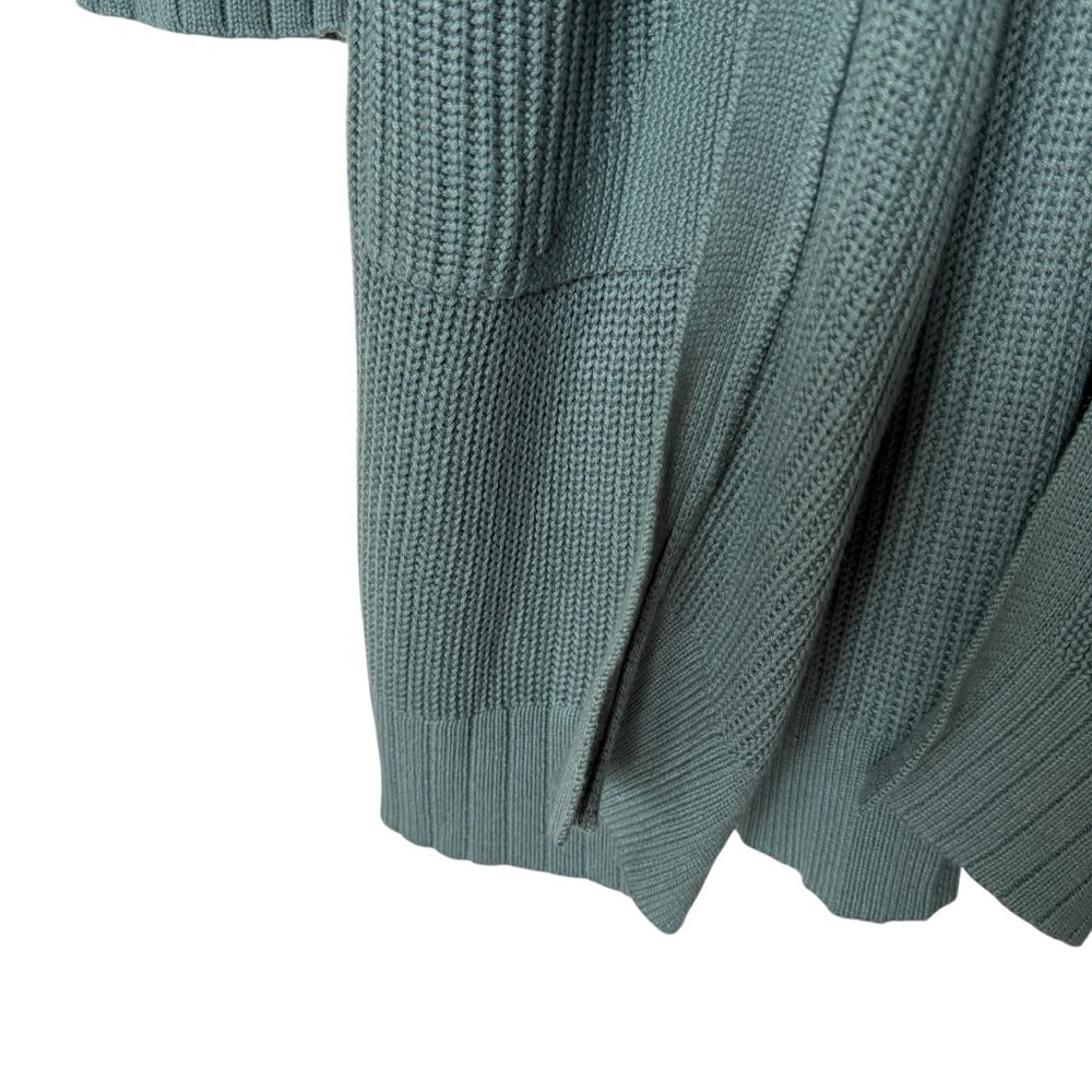 Lululemon Women's XL Sincerely Yours Green Wrap Sweater Long Sleeve Casual Knit - Picture 4 of 11